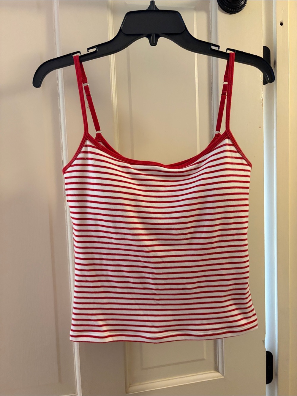 Abercrombie Women’s Red & White Striped Tank Top